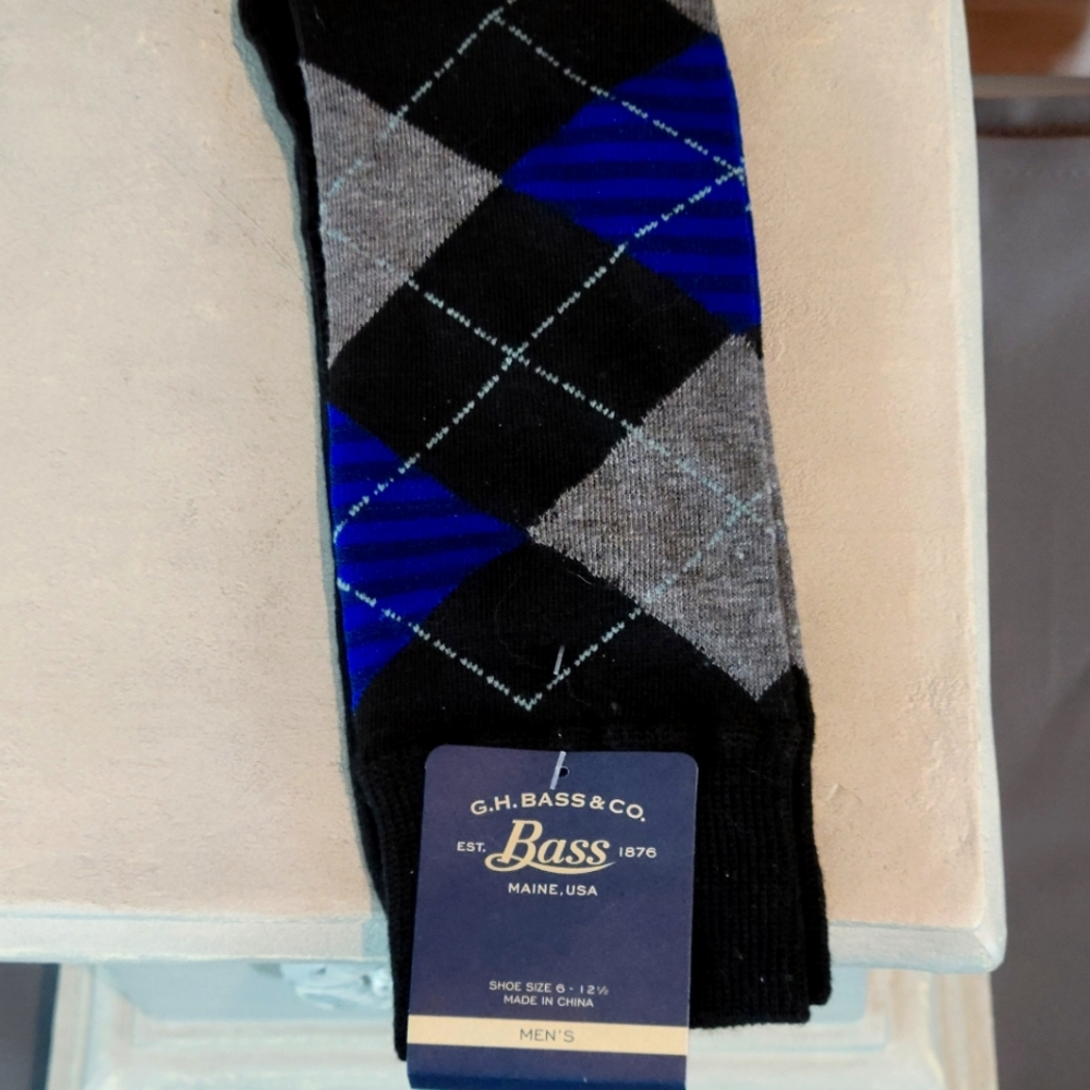 G.H. Bass argyle socks